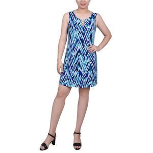 NY Collection Womens Petite Sleeveless Three Rings Sundress, NWT